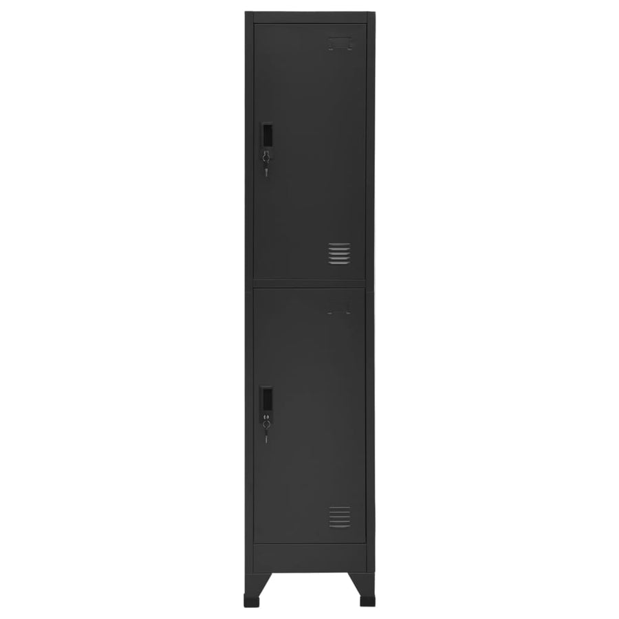 Lockerkast 38X45X180 Cm Staal Antracietkleurig