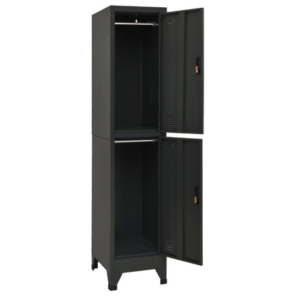 Lockerkast 38X45X180 Cm Staal Antracietkleurig