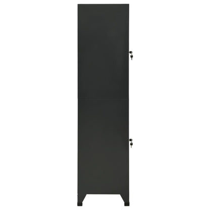 Lockerkast 38X45X180 Cm Staal Antracietkleurig