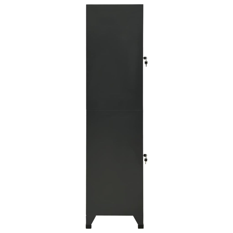 Lockerkast 38X45X180 Cm Staal Antracietkleurig