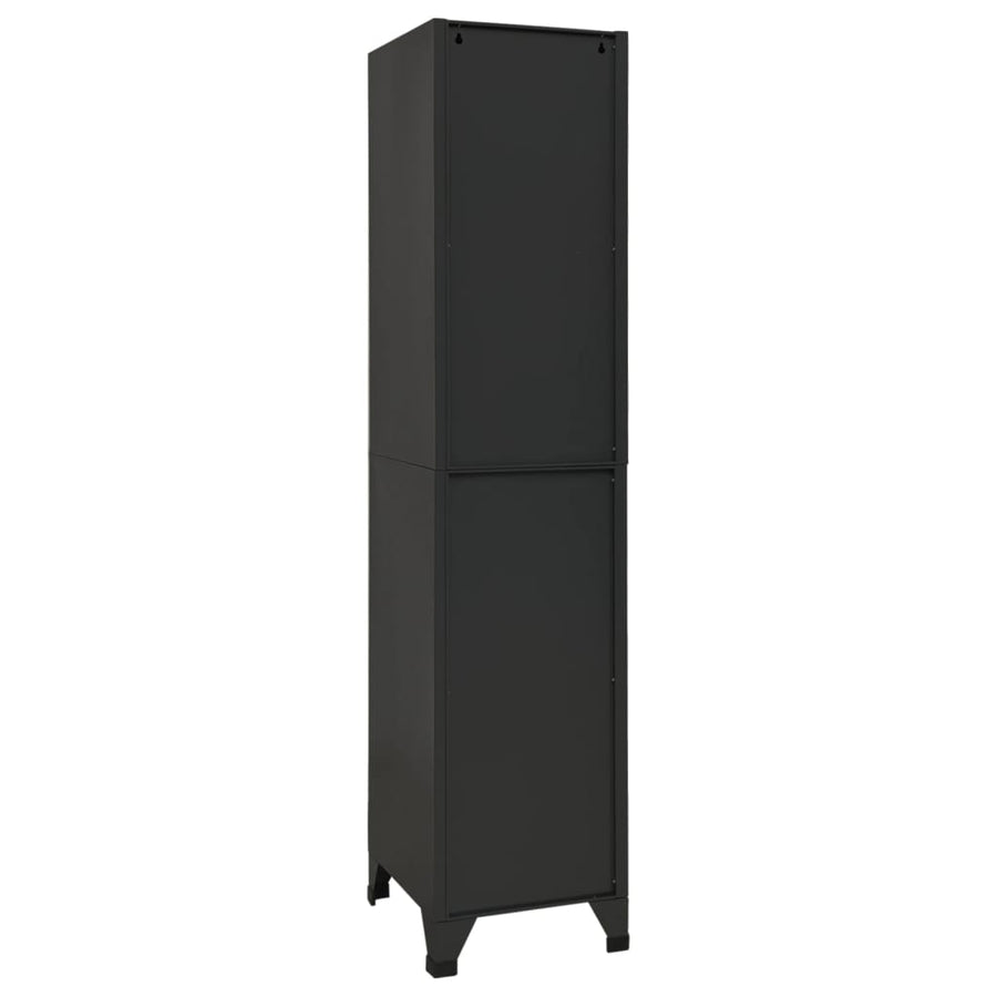 Lockerkast 38X45X180 Cm Staal Antracietkleurig