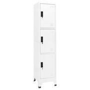 Lockerkast 38x45x180 cm staal wit
