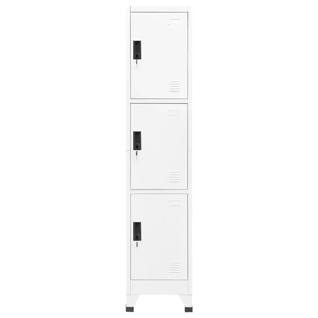Lockerkast 38x45x180 cm staal wit Wit