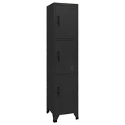 Lockerkast 38x45x180 cm staal zwart