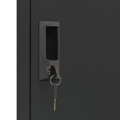 Lockerkast 38x45x180 cm staal antracietkleurig Antraciet