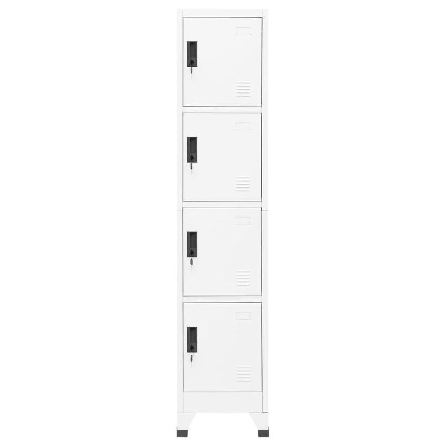 Lockerkast 38X45X180 Cm Staal Wit