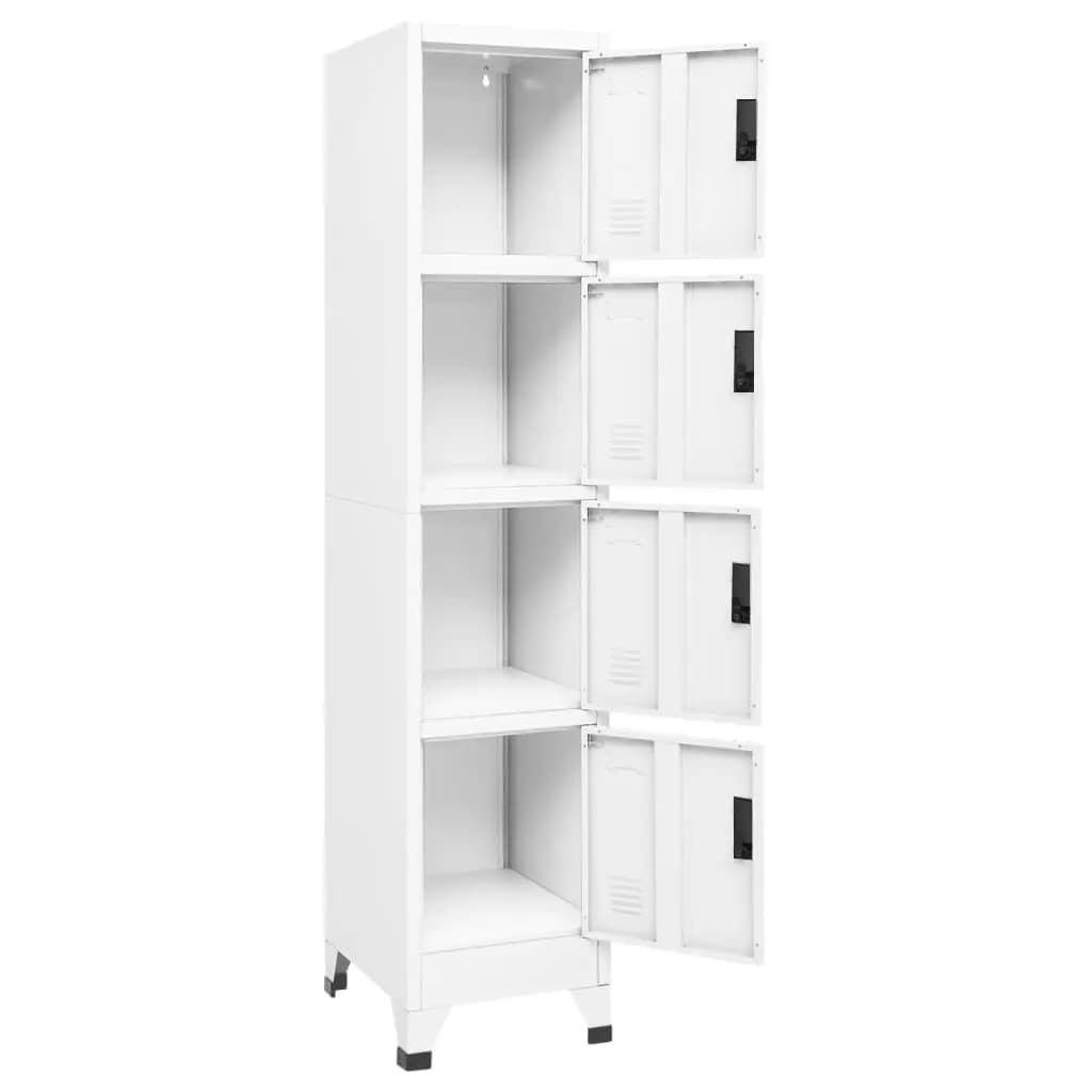 Lockerkast 38X45X180 Cm Staal Wit