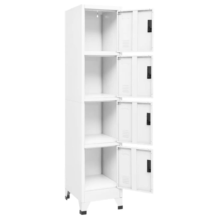 Lockerkast 38X45X180 Cm Staal Wit