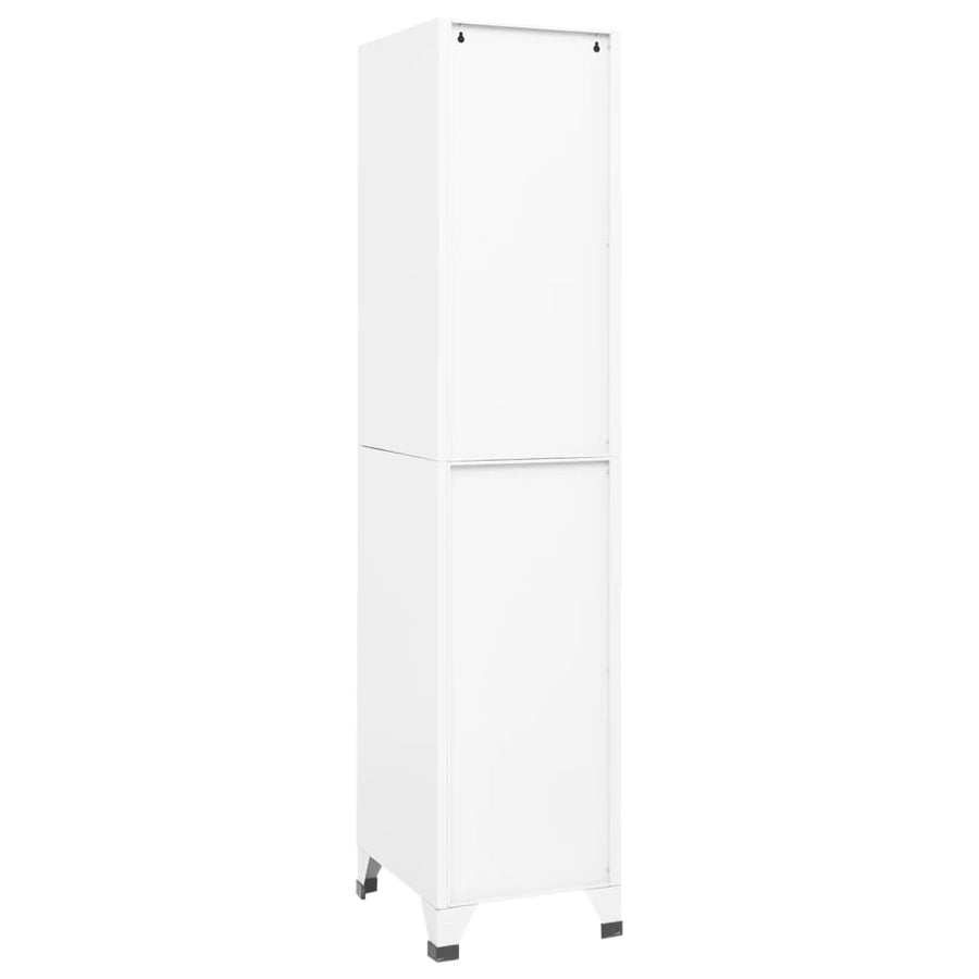 Lockerkast 38X45X180 Cm Staal Wit