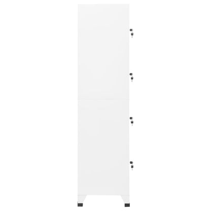 Lockerkast 38X45X180 Cm Staal Wit