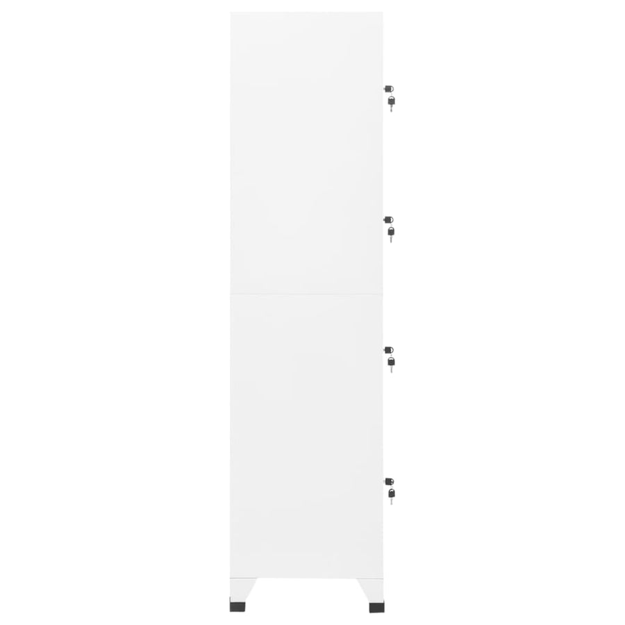 Lockerkast 38X45X180 Cm Staal Wit