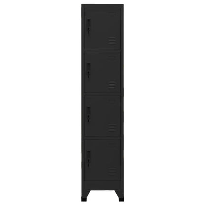 Lockerkast 38X45X180 Cm Staal Zwart