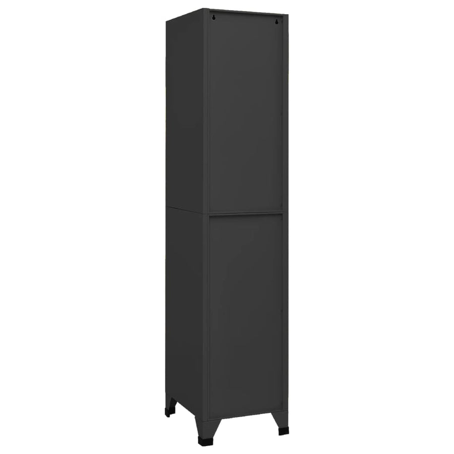 Lockerkast 38X45X180 Cm Staal Antracietkleurig