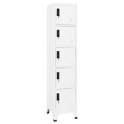 Lockerkast 38x40x180 cm staal wit wandmontage