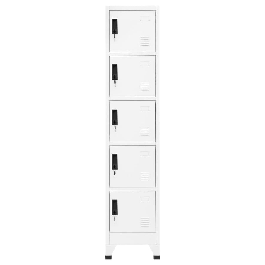 Lockerkast 38X40X180 Cm Staal Wit