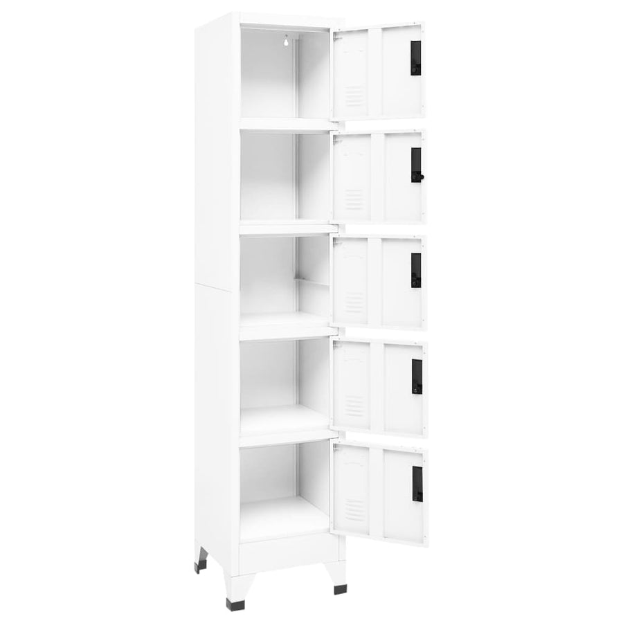 Lockerkast 38X40X180 Cm Staal Wit