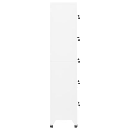 Lockerkast 38X40X180 Cm Staal Wit