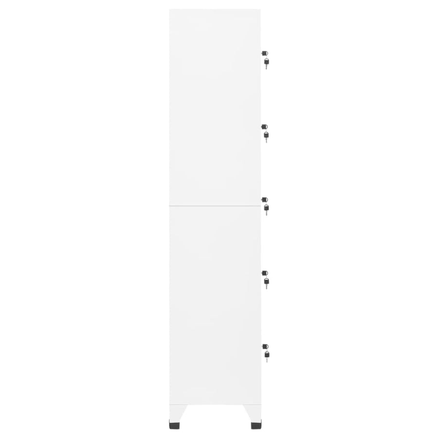 Lockerkast 38X40X180 Cm Staal Wit