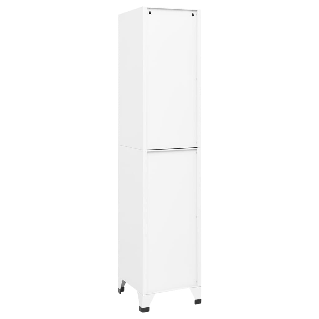 Lockerkast 38X40X180 Cm Staal Wit