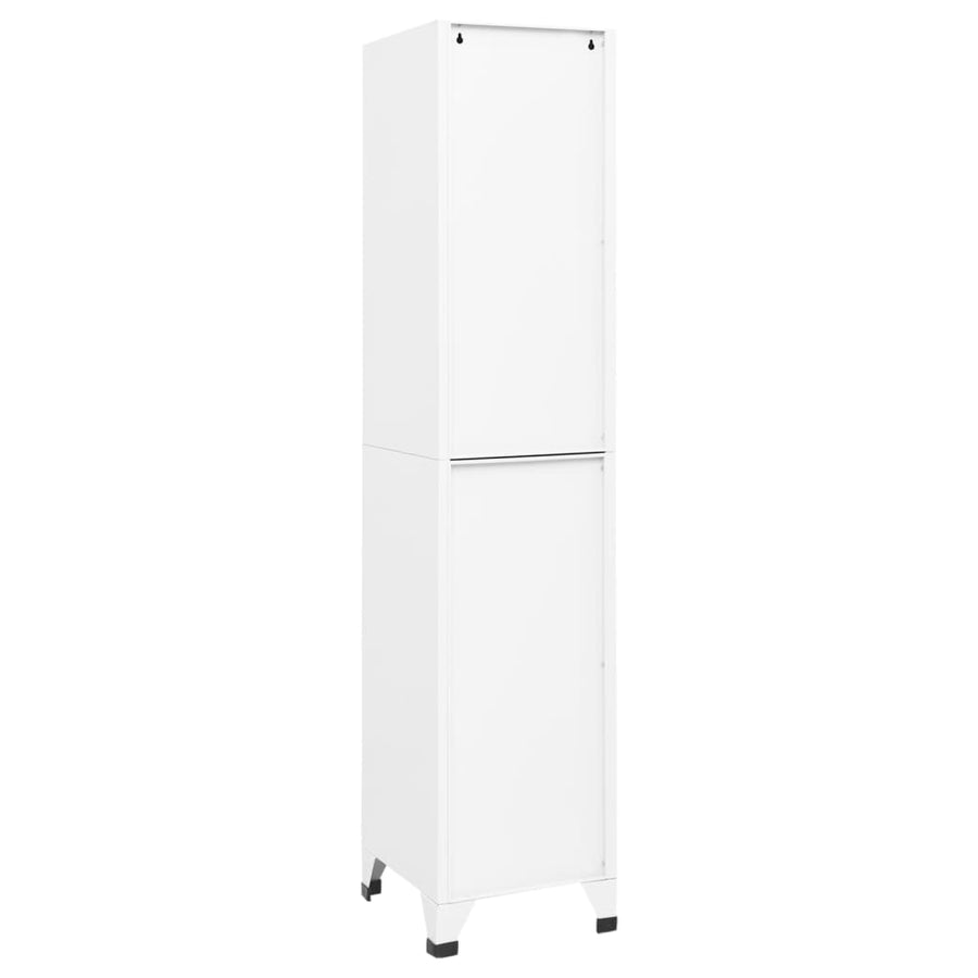 Lockerkast 38X40X180 Cm Staal Wit