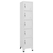 Lockerkast 38x40x180 cm staal lichtgrijs