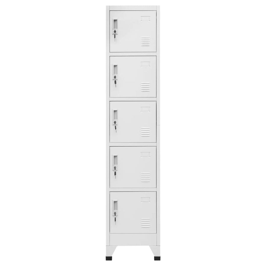 Lockerkast 38X40X180 Cm Staal Lichtgrijs