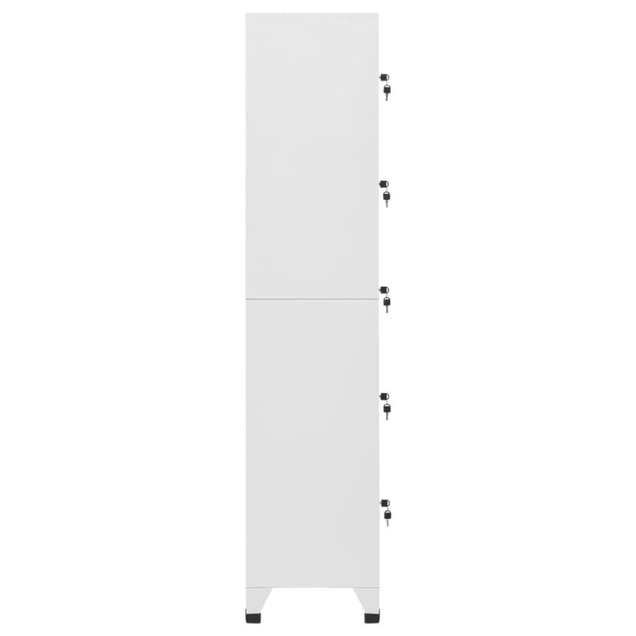 Lockerkast 38X40X180 Cm Staal Lichtgrijs