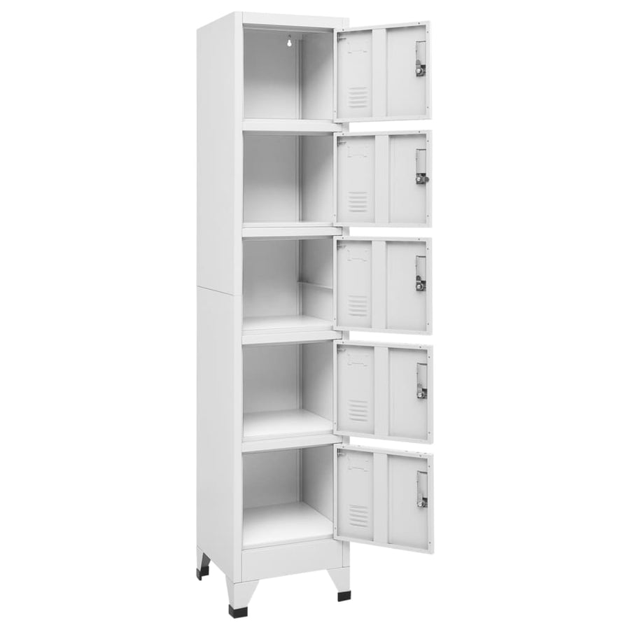 Lockerkast 38X40X180 Cm Staal Lichtgrijs