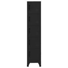 Lockerkast 38X40X180 Cm Staal Zwart