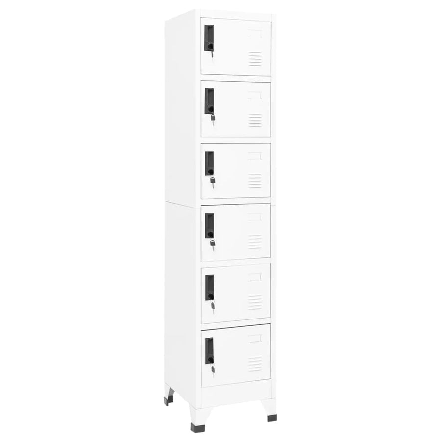 Lockerkast 38X40X180 Cm Staal Wit
