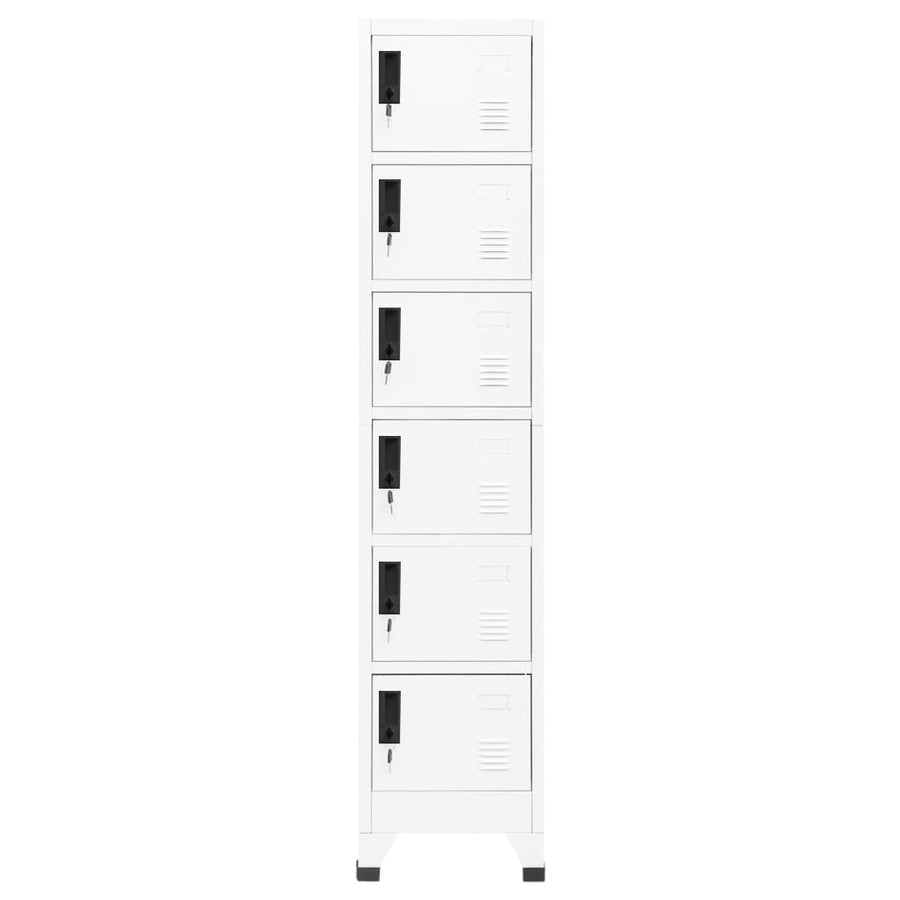 Lockerkast 38X40X180 Cm Staal Wit