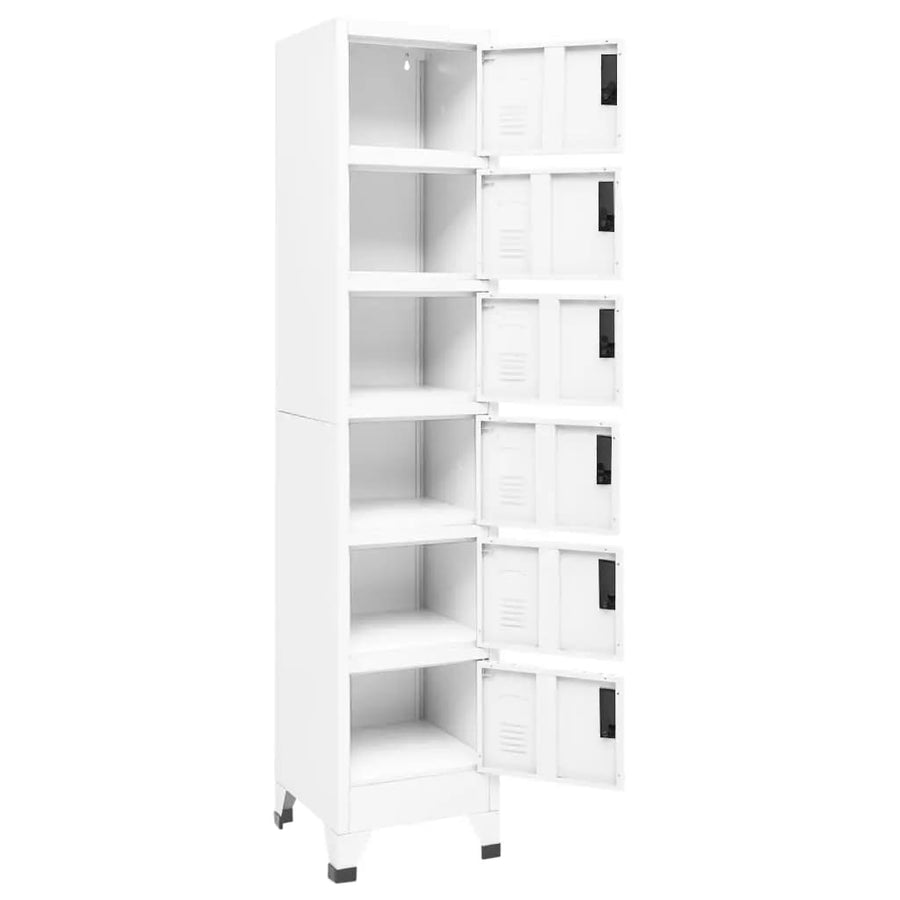 Lockerkast 38X40X180 Cm Staal Wit
