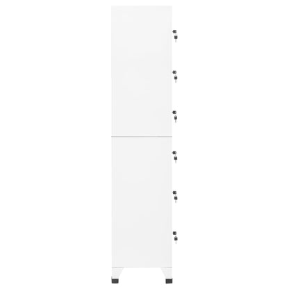 Lockerkast 38X40X180 Cm Staal Wit