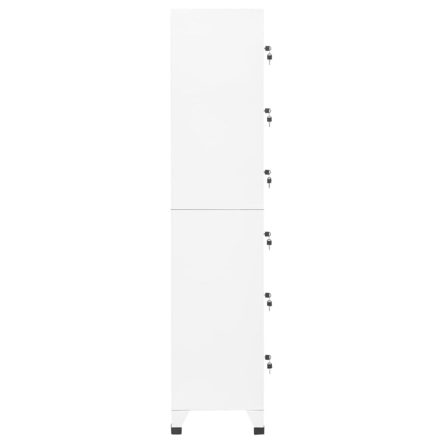 Lockerkast 38X40X180 Cm Staal Wit