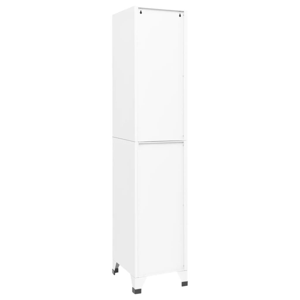 Lockerkast 38X40X180 Cm Staal Wit