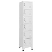 Lockerkast 38x40x180 cm staal lichtgrijs