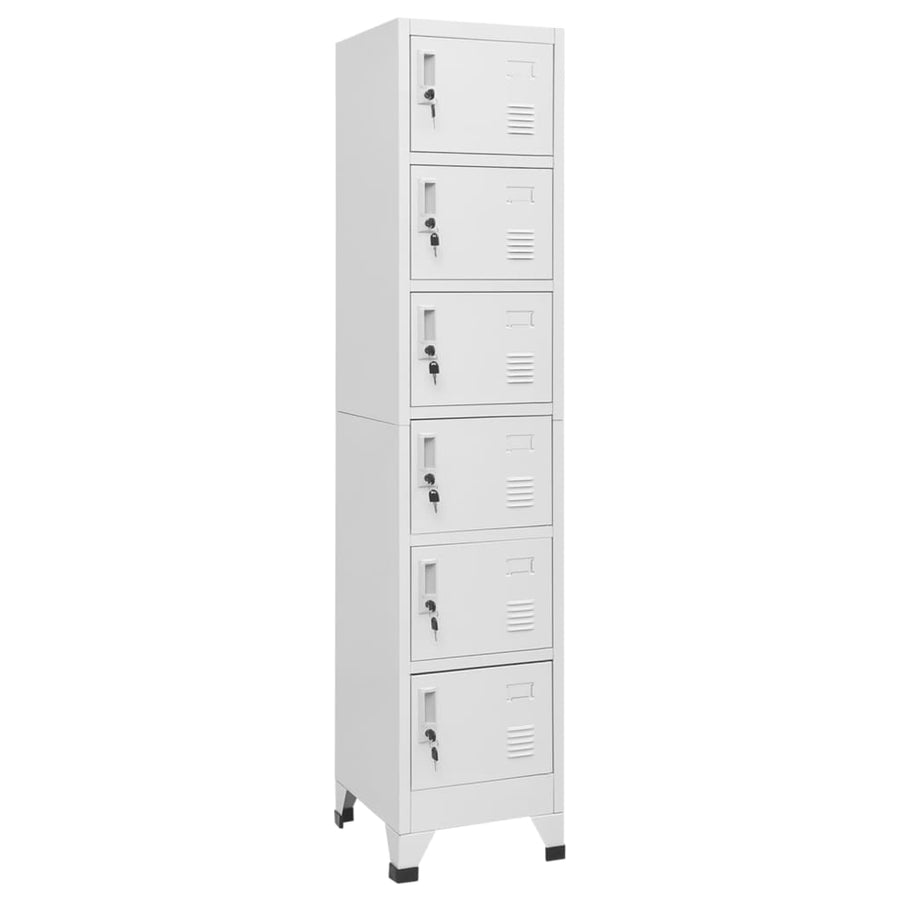 Lockerkast 38X40X180 Cm Staal Lichtgrijs