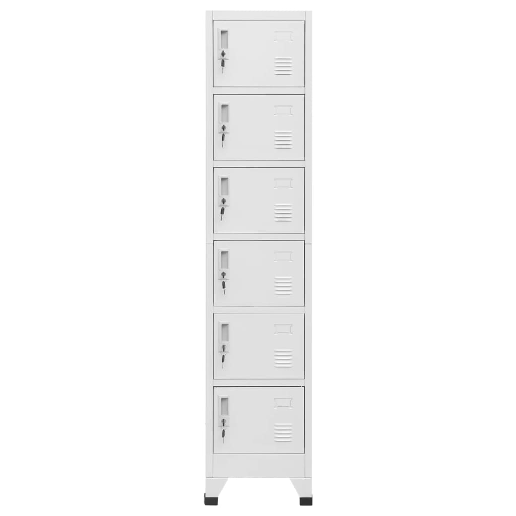 Lockerkast 38X40X180 Cm Staal Lichtgrijs