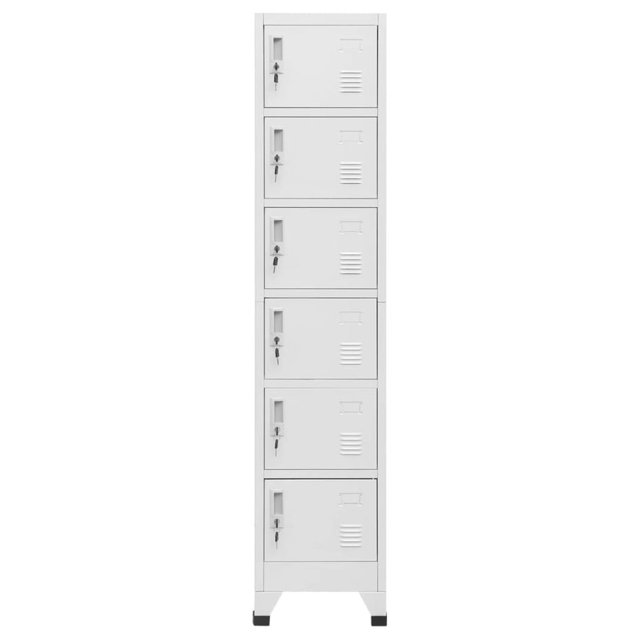 Lockerkast 38X40X180 Cm Staal Lichtgrijs
