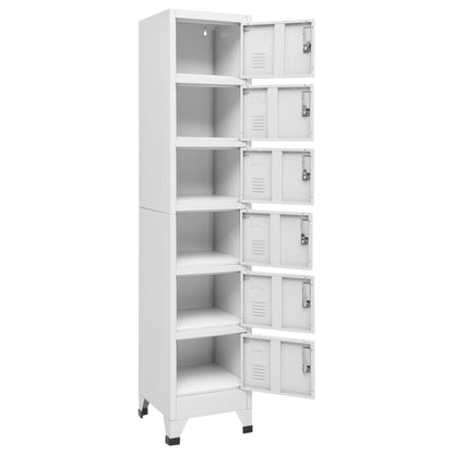 Lockerkast 38X40X180 Cm Staal Lichtgrijs