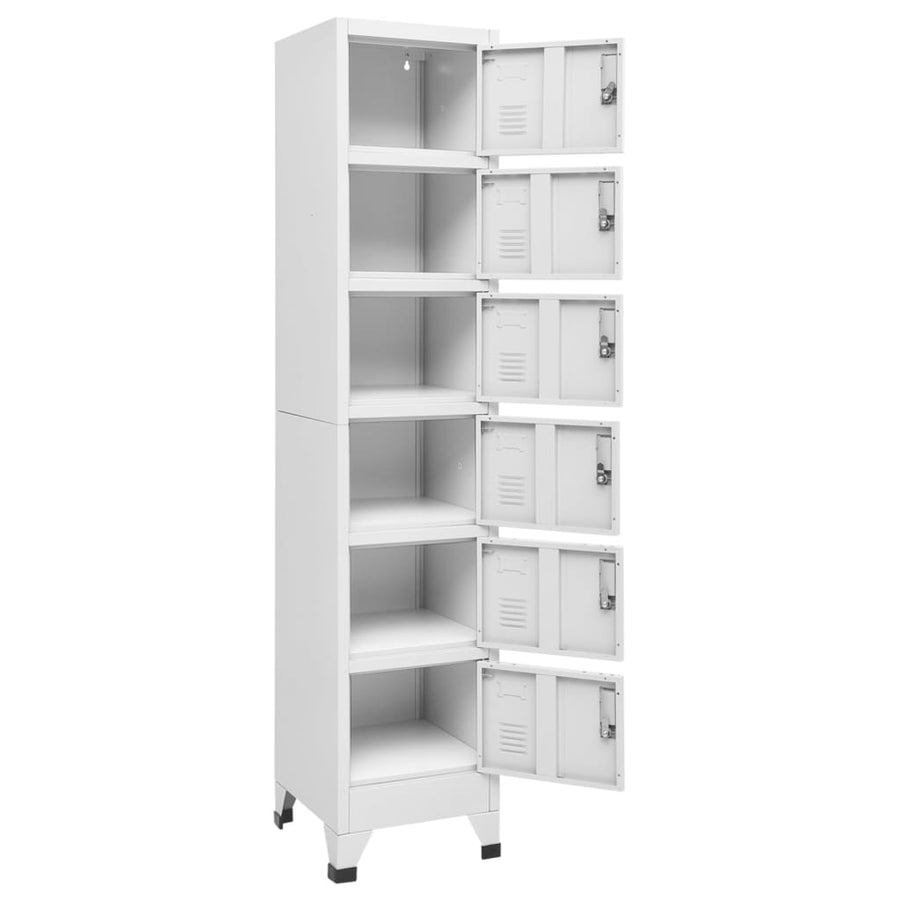 Lockerkast 38X40X180 Cm Staal Lichtgrijs
