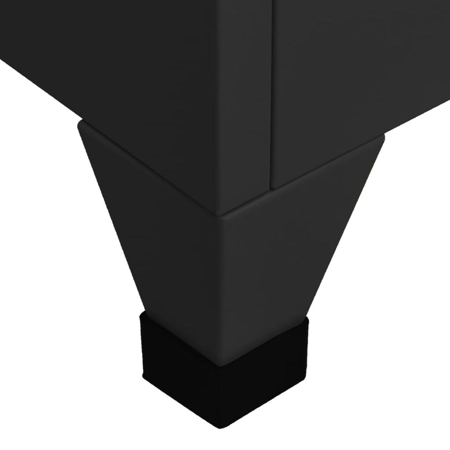 Lockerkast 38X40X180 Cm Staal Zwart