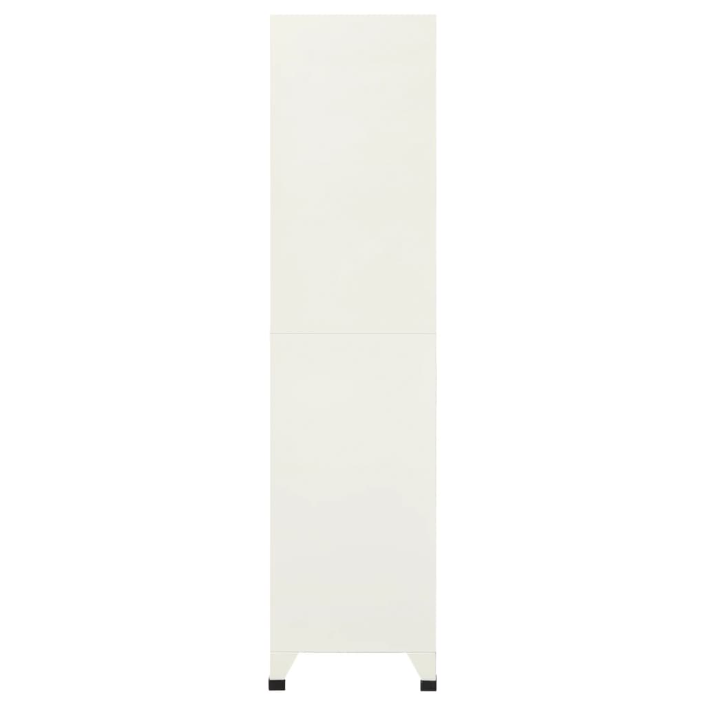 Lockerkast 90x45x180 cm staal grijs en blauw Grijs en blauw Met 6 lockers