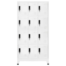 Lockerkast 90x45x180 cm staal wit Wit