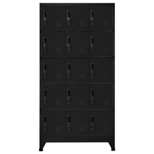 Lockerkast 90X40X180 Cm Staal Zwart 1