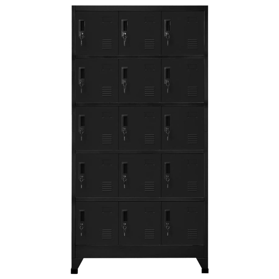 Lockerkast 90X40X180 Cm Staal Zwart 1