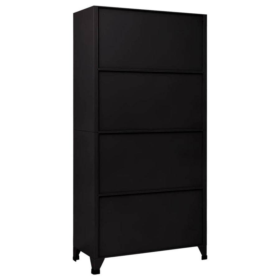 Lockerkast 90X40X180 Cm Staal Zwart 1