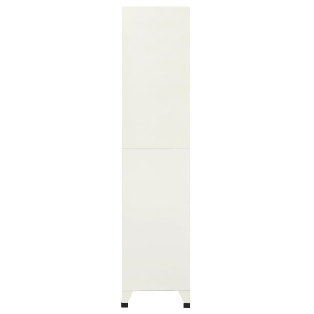 Lockerkast 90x40x180 cm staal grijs en blauw Grijs en blauw