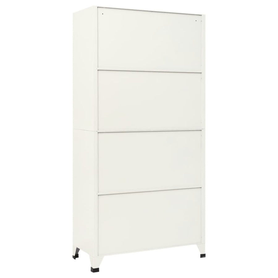 Lockerkast 90x40x180 cm staal grijs en blauw Grijs en blauw