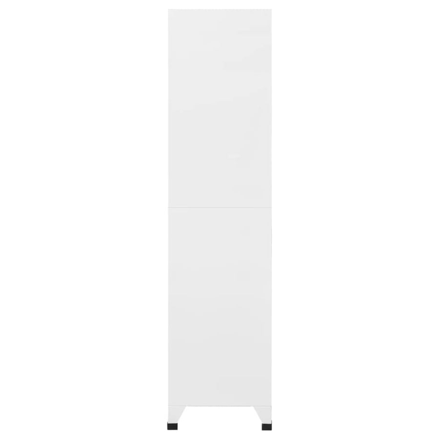 Lockerkast 90x40x180 cm staal lichtgrijs en donkergrijs Lichtgrijs en donkergrijs